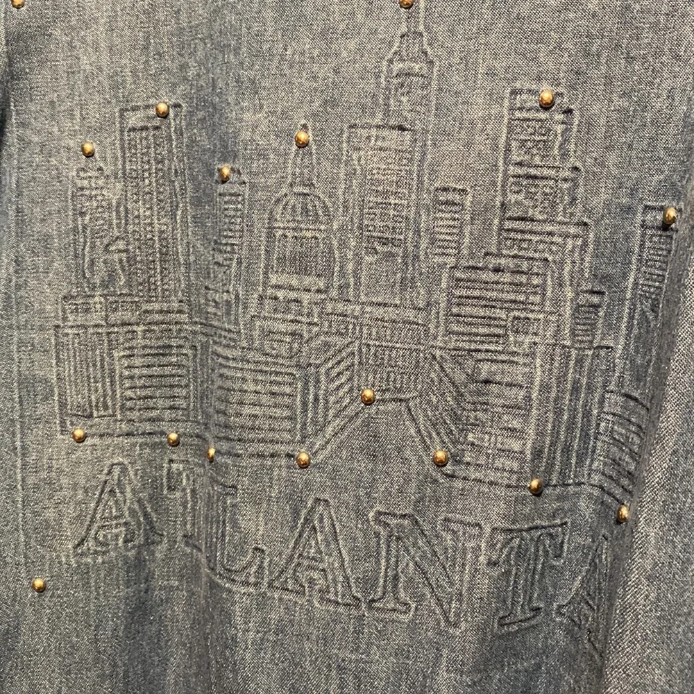 Vintage Ladies Fashion matching jean top and legging set bought back in the 90